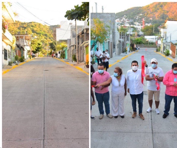 Jorge Sánchez entrega calle pavimentada en colonia Progreso