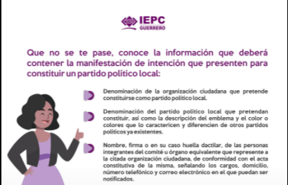 Las organizaciones ciudadanas podrán constituirse como partidos políticos locales: IEPCGRO