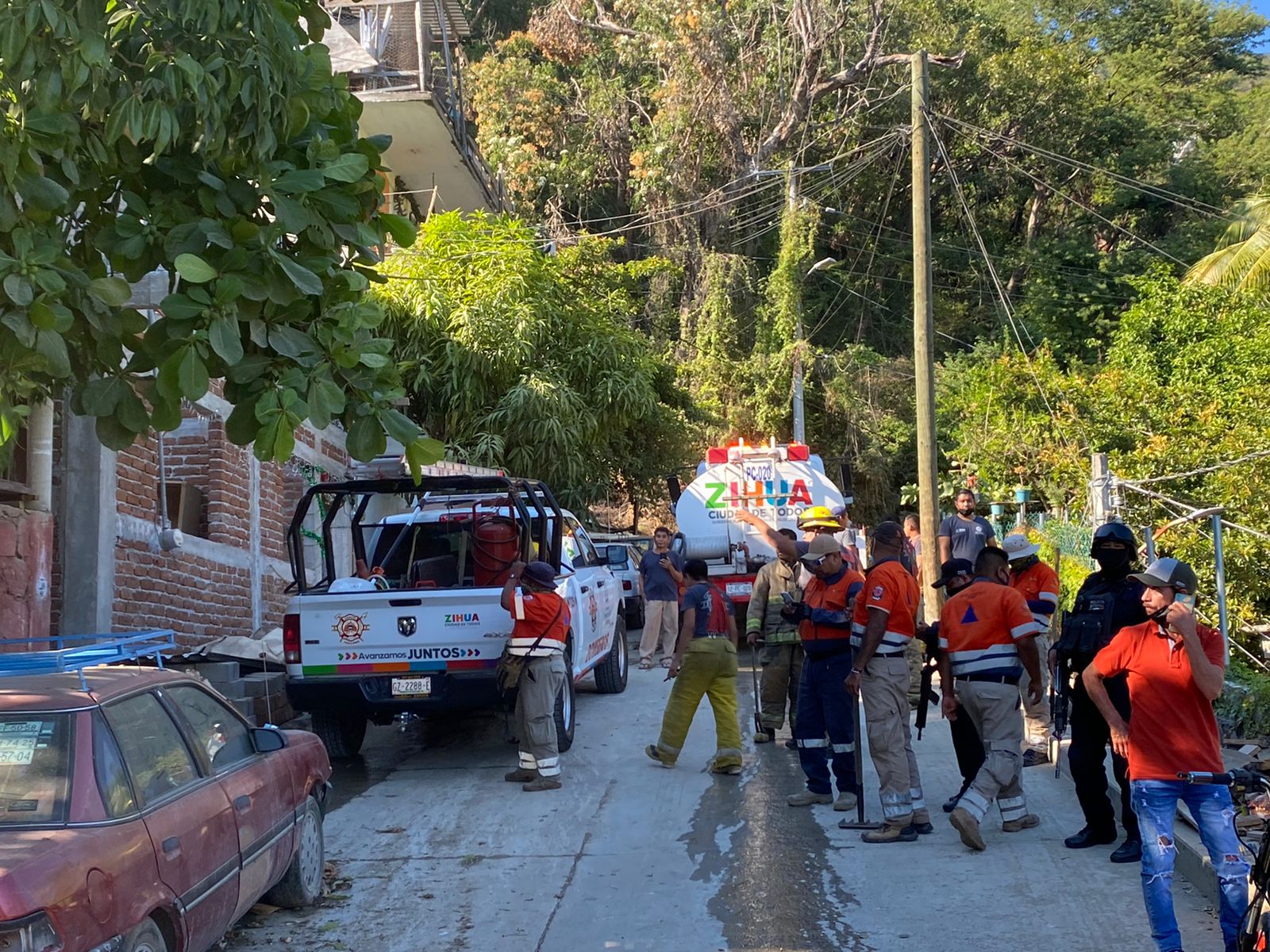 Riña e incendio en casa de Los Amuzgos