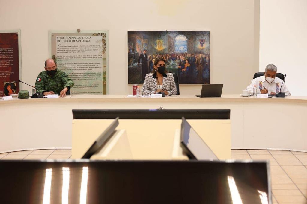Gobernadora Evelyn Salgado con Mesa de Coordinación da seguimiento a las acciones para la pacificación de Guerrero