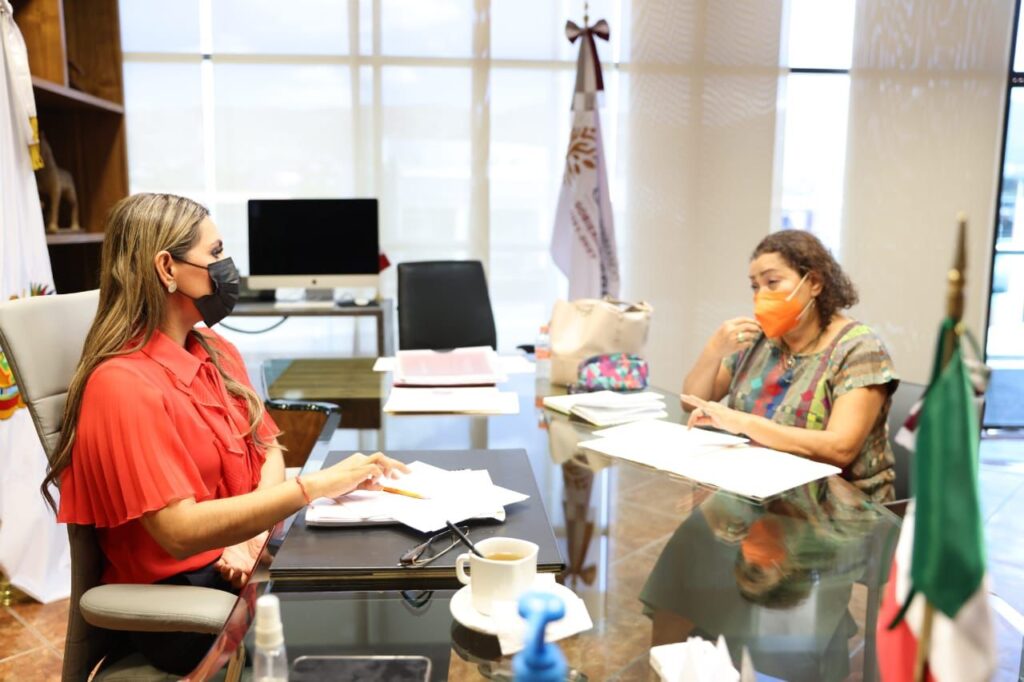 Se reúne Evelyn Salgado con titular de Secretaría de la Mujer