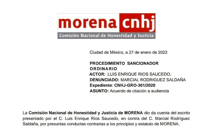 Comparecerá Marcial Rodríguez en Morena por autonombrarse presidente |