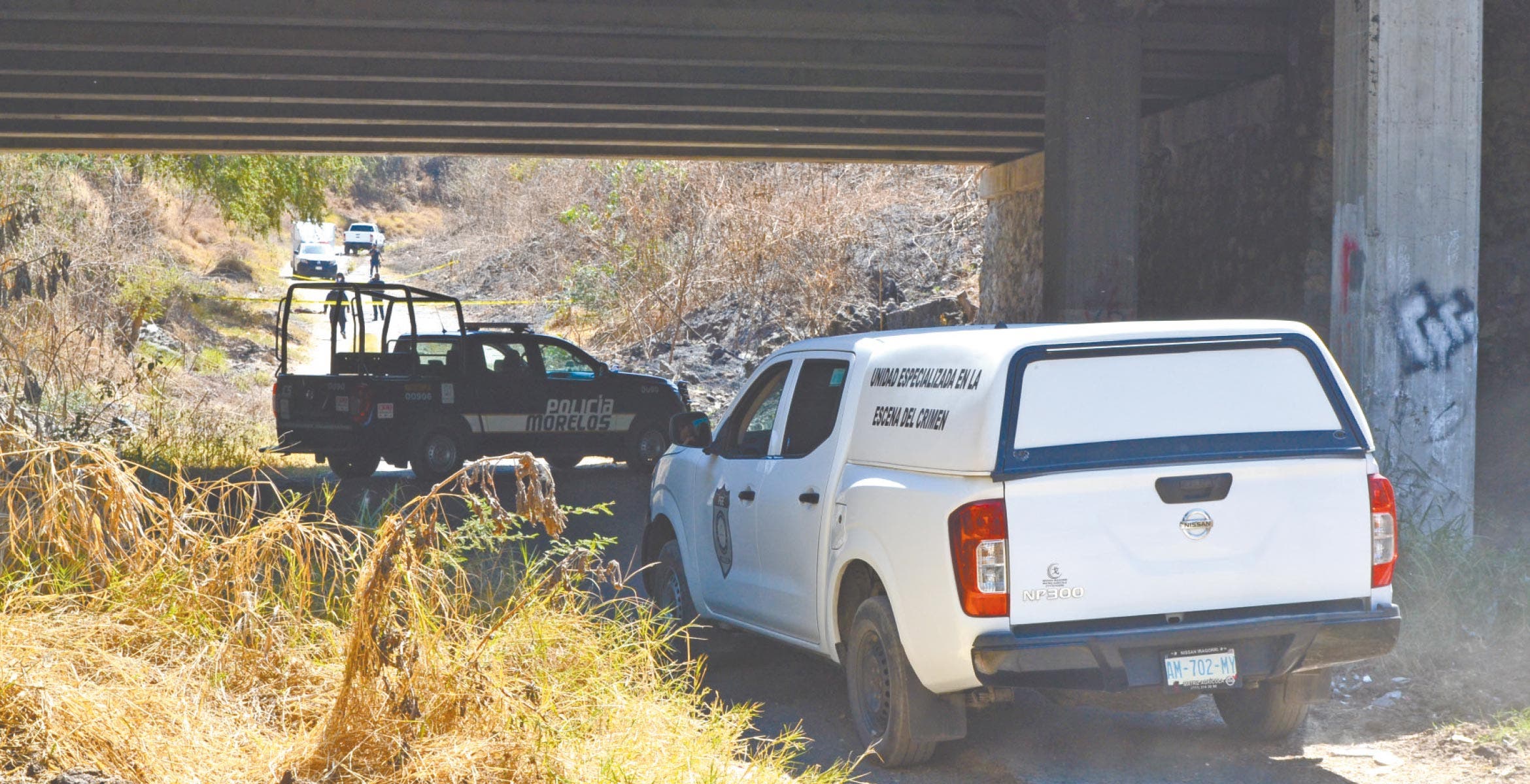 Bajo un puente de la Autopista del Sol hallan cuerpo de un hombre sin vida