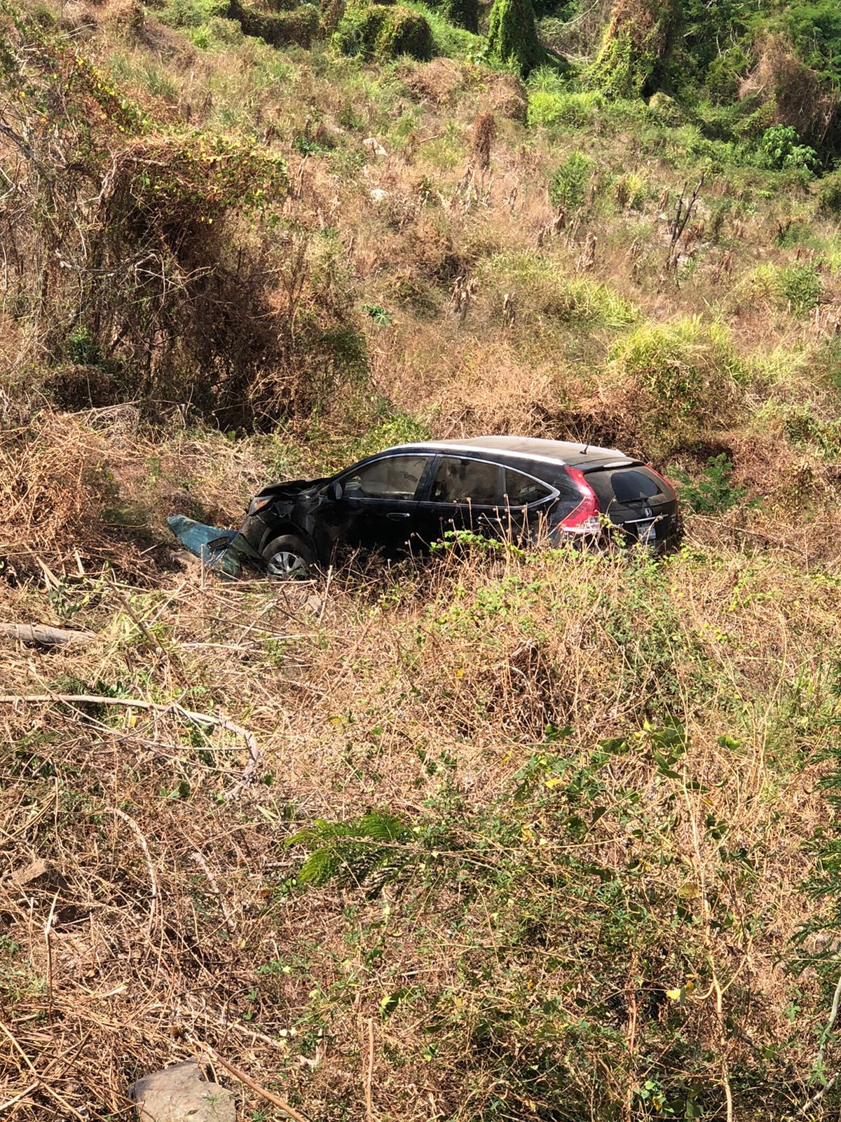 Estadounidense sobrevive al caer a un barranco de 50 metros en su camioneta