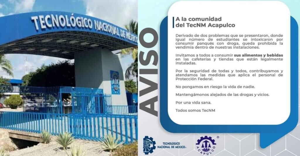 Se intoxican dos estudiantes del Tec de Acapulco con panqués con presunta droga