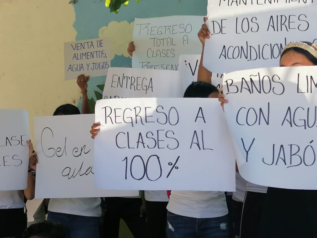 Protestan para volver a clases