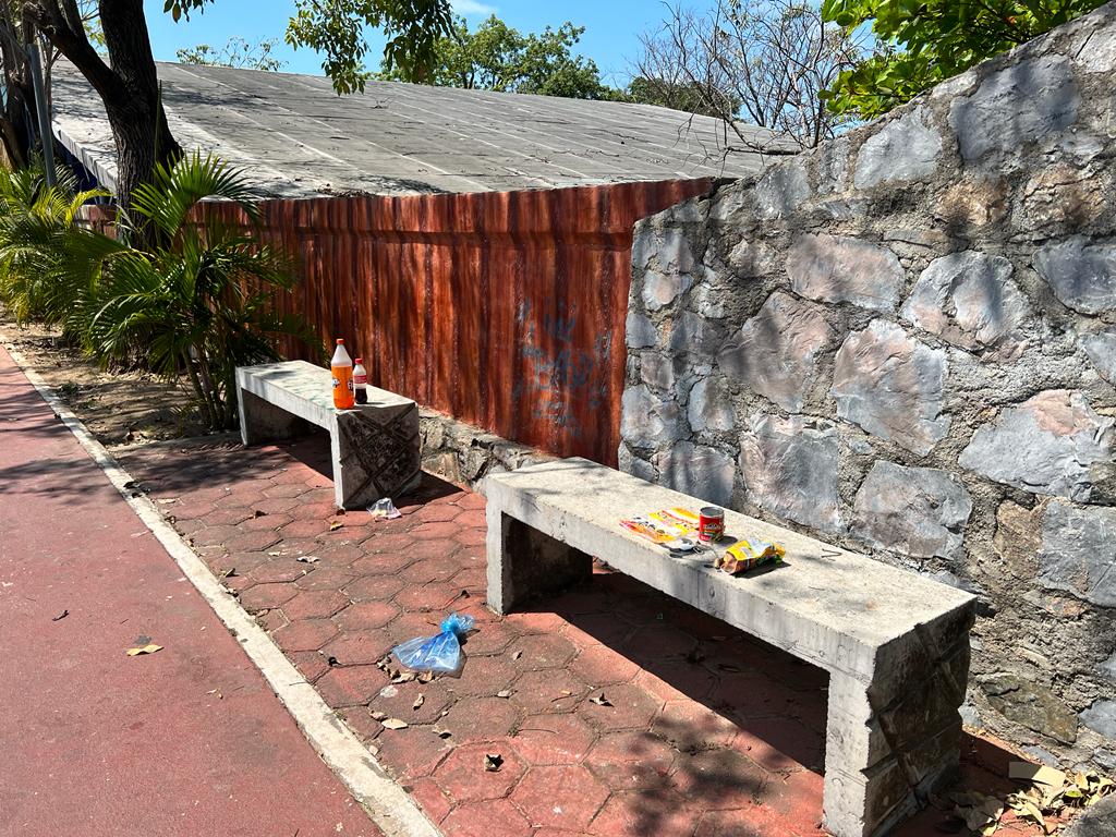 Señalan a turistas por tirar basura en el Parque Lineal