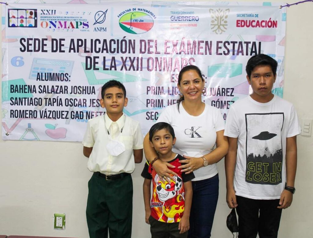 Tres niños de Atoyac irán a olimpiada de matemáticas