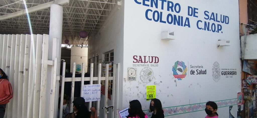 Por falta de agua cierran un centro de Salud en Chilpancingo
