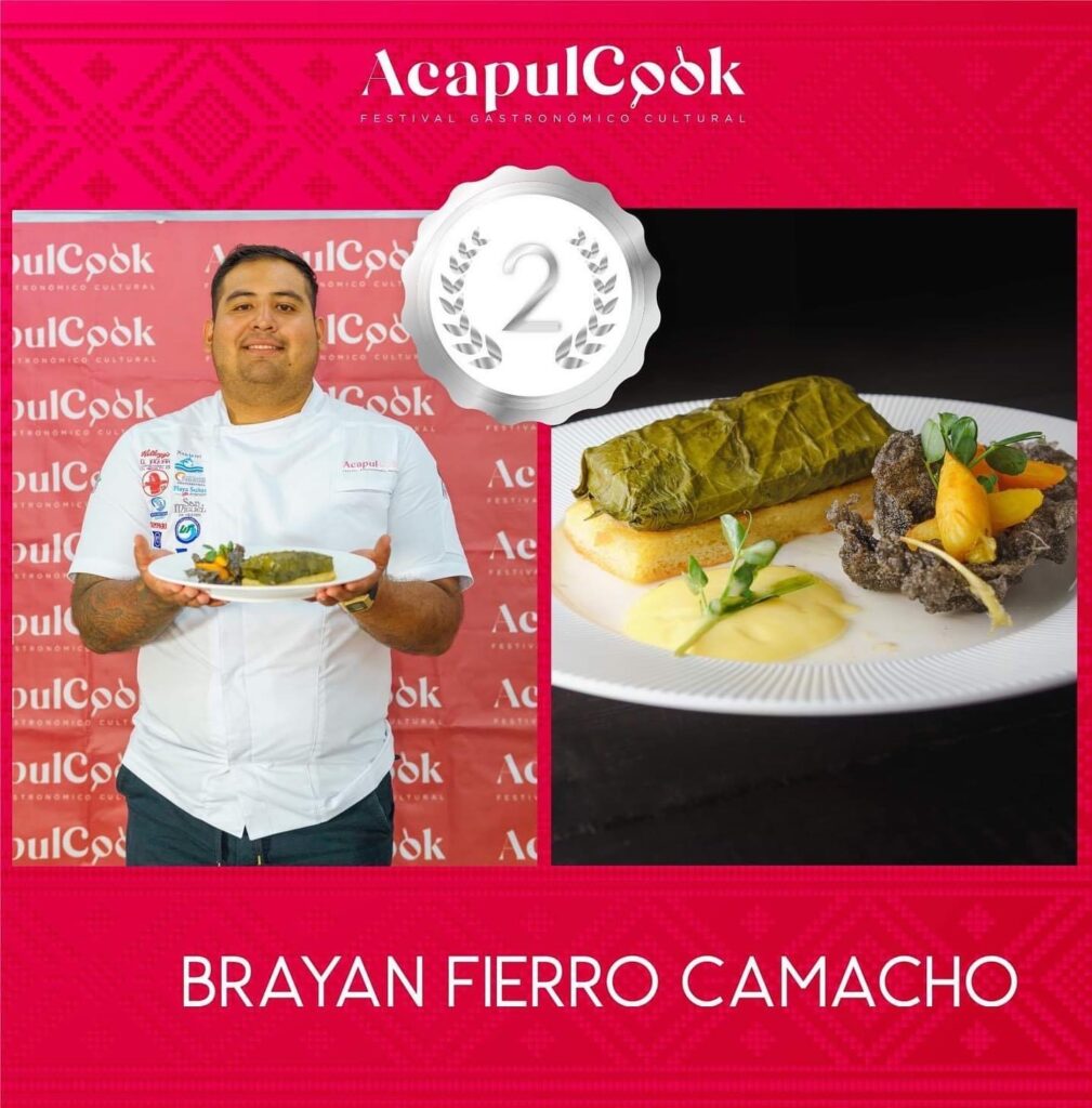 Chef de Zihuatanejo obtiene segundo lugar en el Acapulco Cook