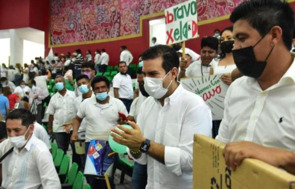 Jorge Sánchez asiste a toma de protesta de Alejandro Bravo, como nuevo dirigente estatal