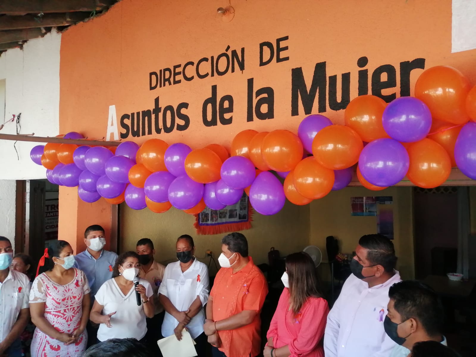 En el marco del Día Naranja la titular de la Semujer inaugura oficina de la dirección municipal de la mujer en San Marcos