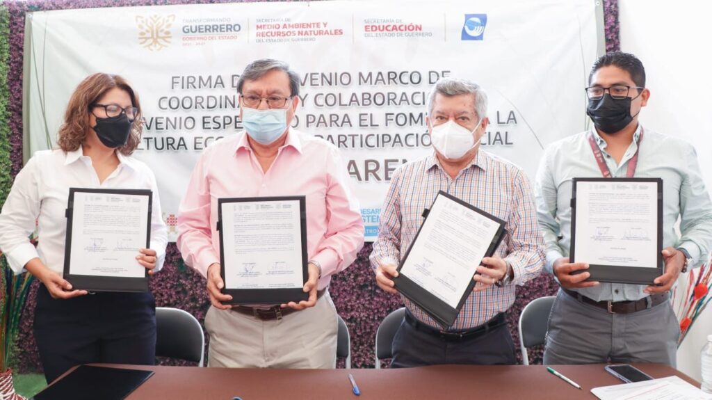 Firman convenio la SEG y Semaren para promover la cultura del cuidado del medio ambiente en todas las escuelas del estado