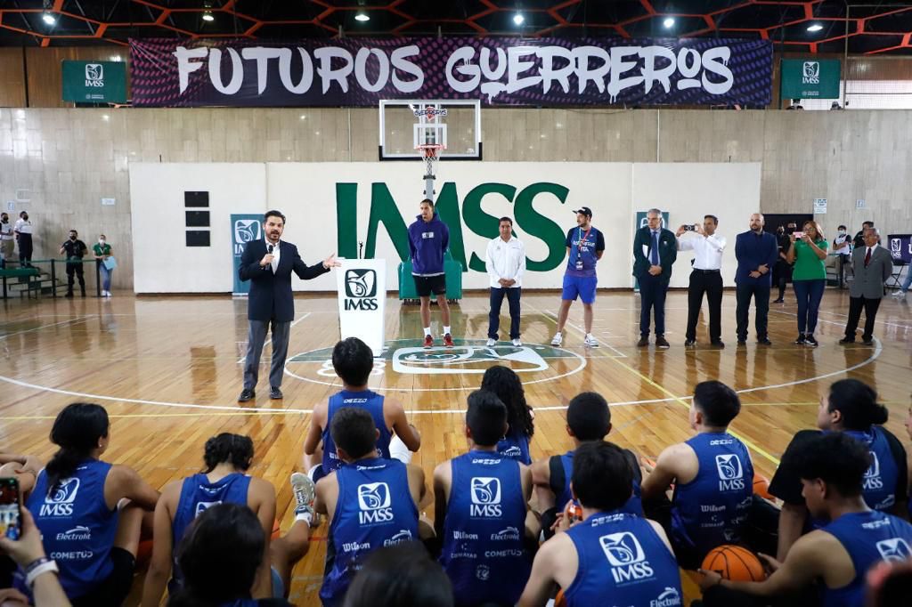 Coordinan IMSS, Juan Toscano y Guerreros por México esfuerzos de la primera Clínica de Basquetbol de Alto Rendimiento para impulsar talentos