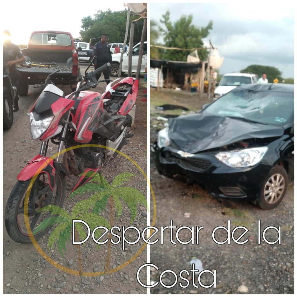 Dos lesionados al ser arrollados por un auto en la Zihuatanejo-Lázaro Cárdenas