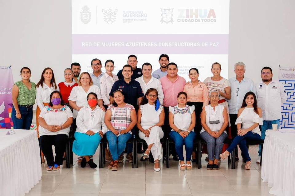 Presidente Jorge Sánchez Allec instala Red de Mujeres Constructoras de Paz en Zihuatanejo
