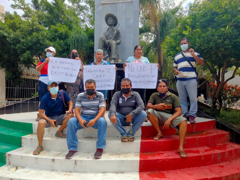 Protestan periodistas por asesinato de su compañero en Chilpancingo
