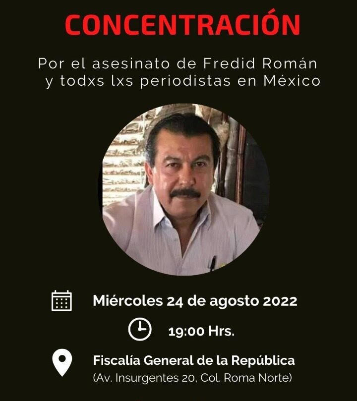 En lo que va del año han asesinado a 15 comunicadores… Este miércoles, protesta de periodistas frente a la FGR, en la Ciudad de México