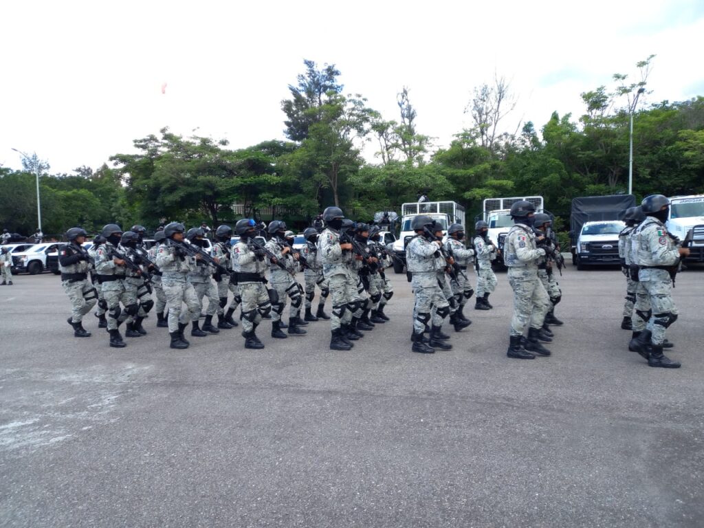 Llegaron a Chilpancingo otros 500 efectivos de la Guardia Nacional