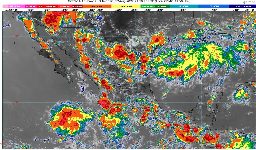 Sistema con potencial ciclónico en el océano Pacífico, reporta el SMN