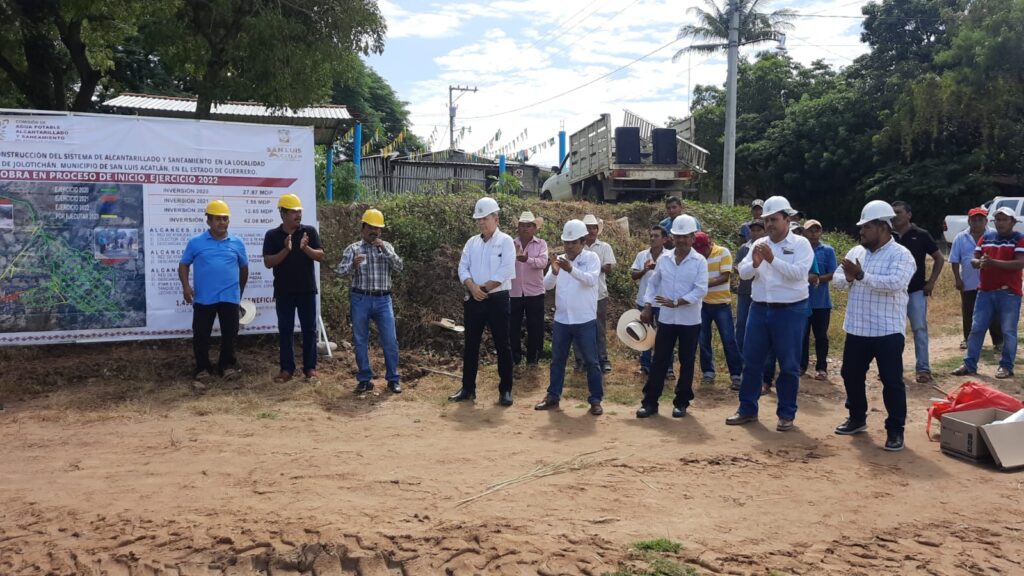 Arranca Capaseg construcción del sistema de saneamiento en Jolotichán, San Luis Acatlán