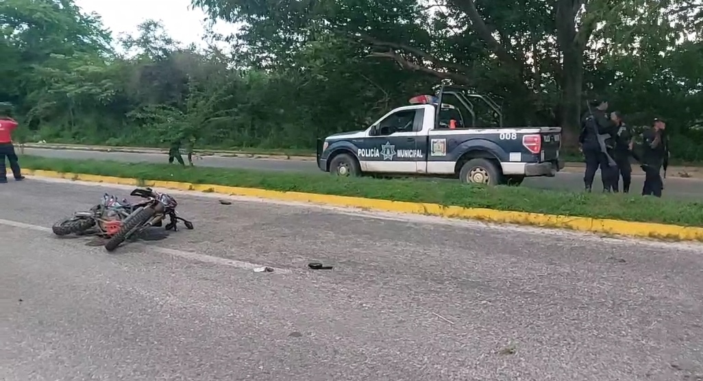 Herido grave en accidente de motocicleta