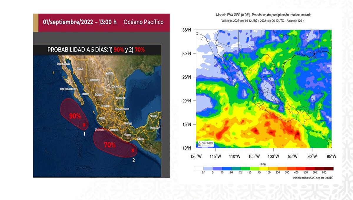 En Guerrero… Lanzan alerta por riesgo de lluvias intensas a puntuales torrenciales