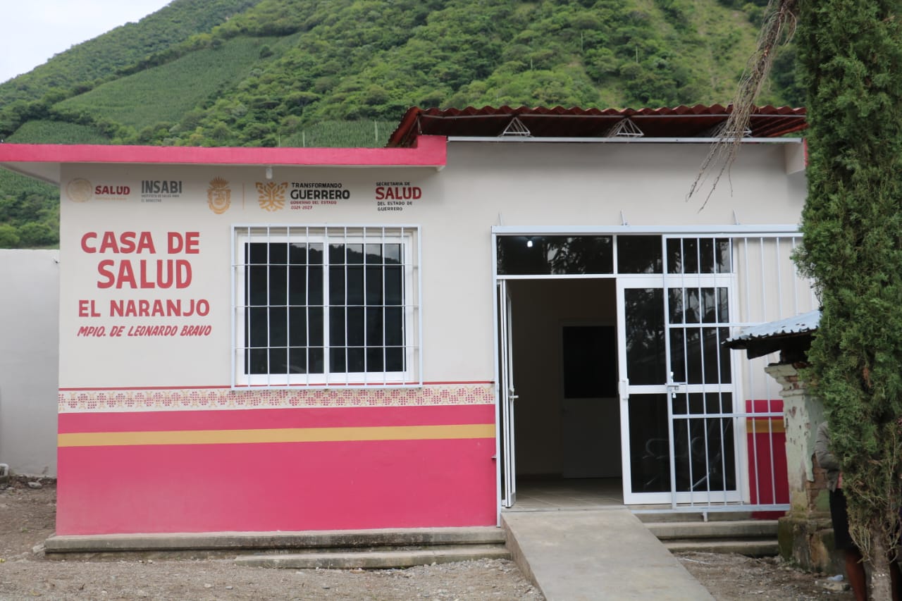 Entrega SSG Casa de Salud en la comunidad de El Naranjo, ubicada en la zona de la sierra