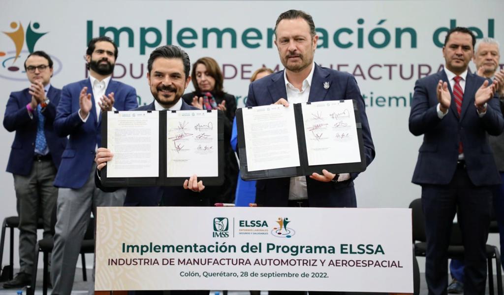 Implementan en Querétaro programa ELSSA del IMSS para la industria de manufactura automotriz y aeroespacial