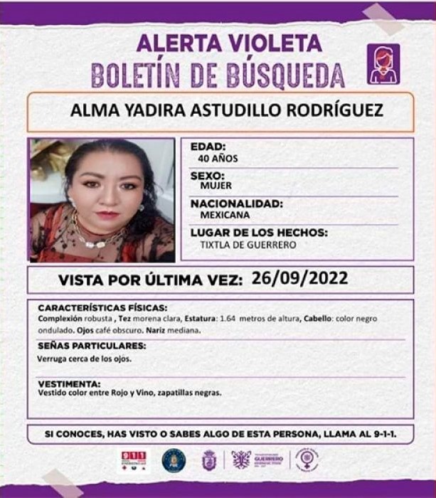 Muere en accidente Alma Yadira Astudillo, oficial Mayor del Ayuntamiento de Tixtla