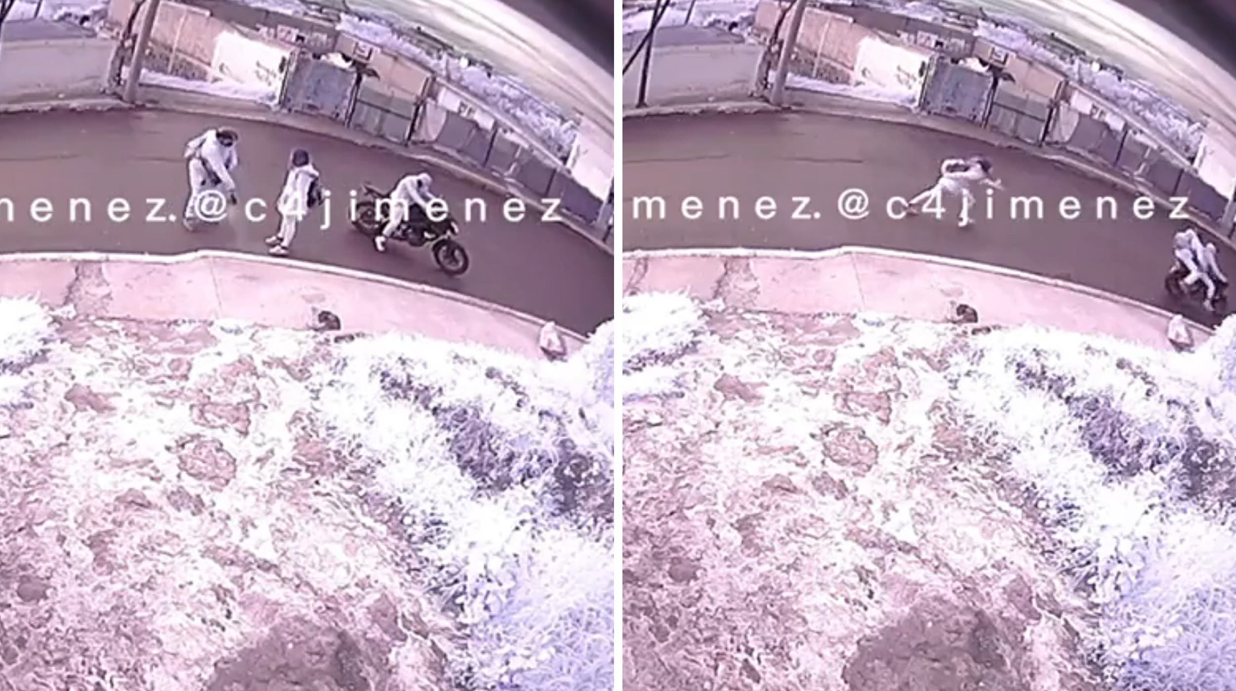 EDOMEX: Asaltante golpea a mujer y da balazos al piso; ella no se intimida y los corretea