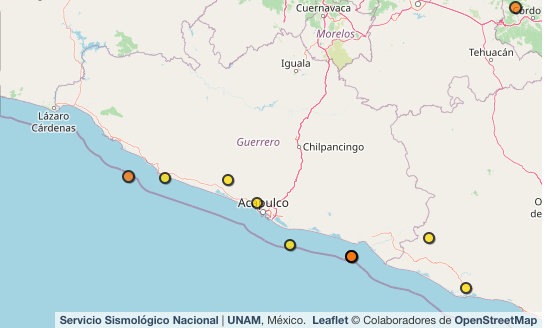 En menos de 5 horas, 3 sismos se registraron en Guerrero