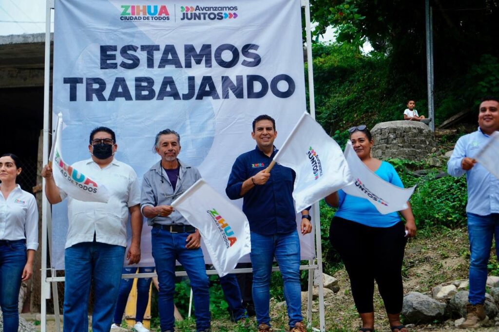 Presidente Jorge Sánchez Allec da inicio a red de agua potable en la colonia Jorge Allec