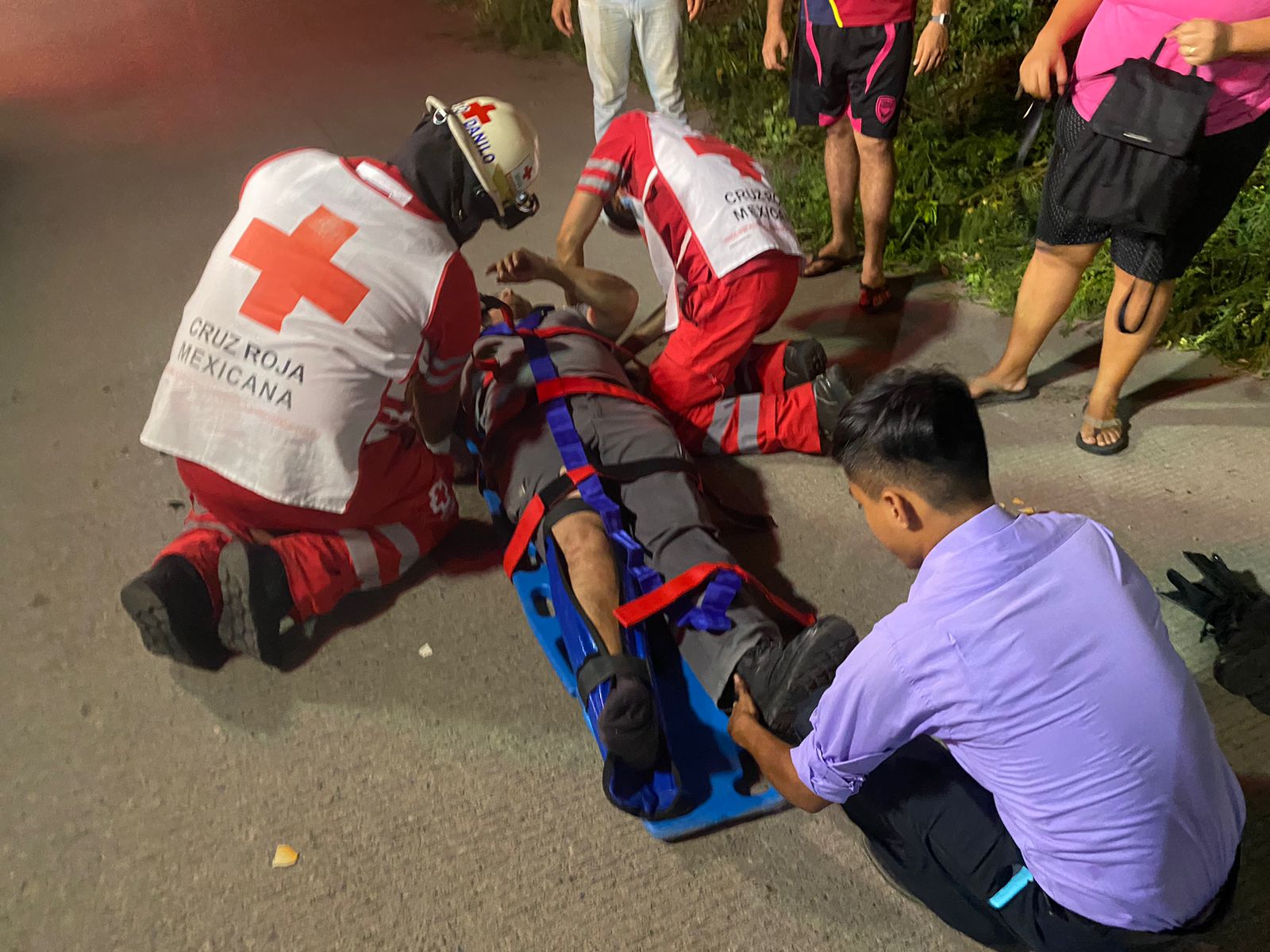 Motociclista lesionado al derraparse en la “carretera vieja a La Unión”