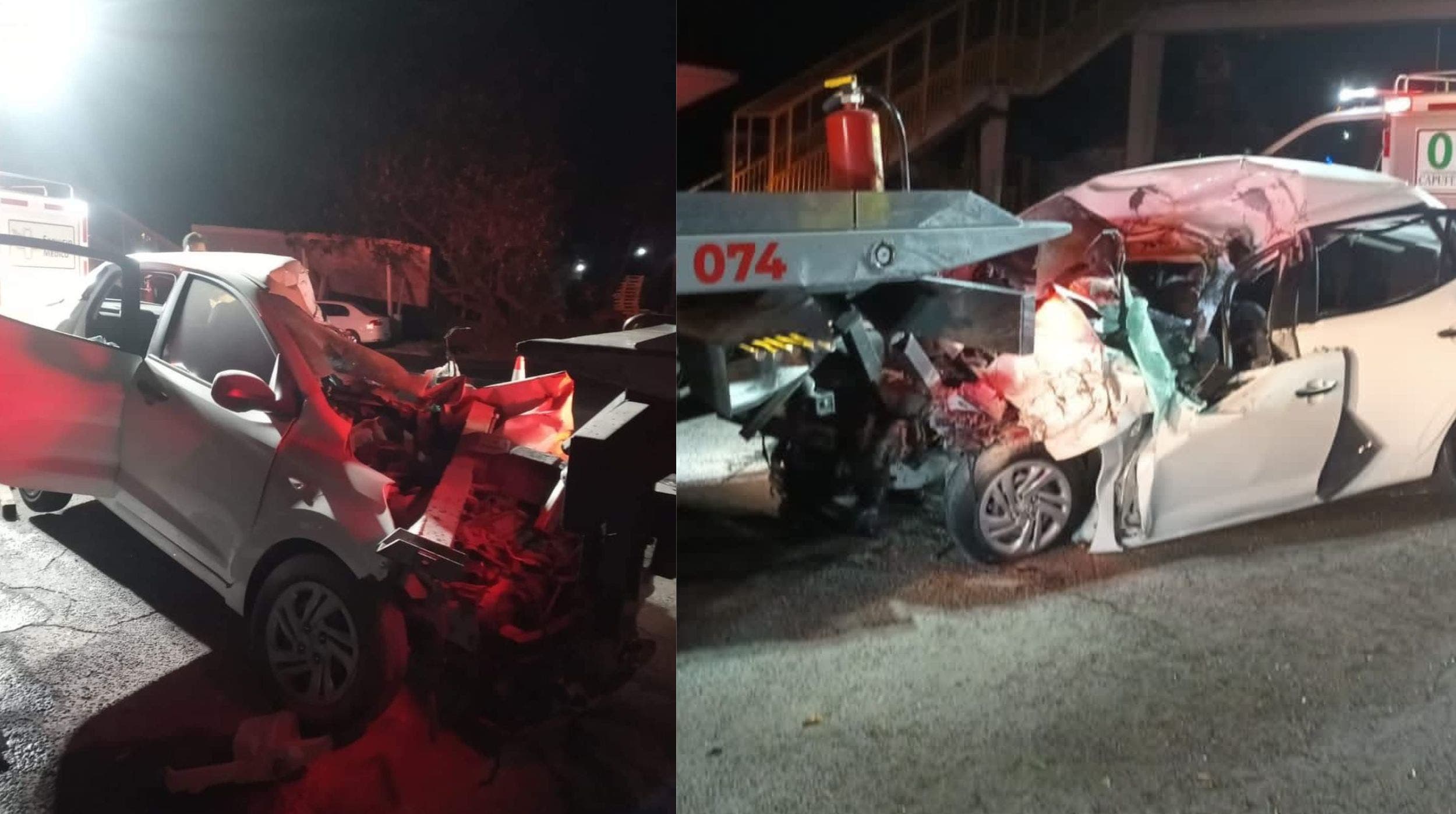 Muere conductor prensado al chocar contra grúa en la autopista México-Cuernavaca