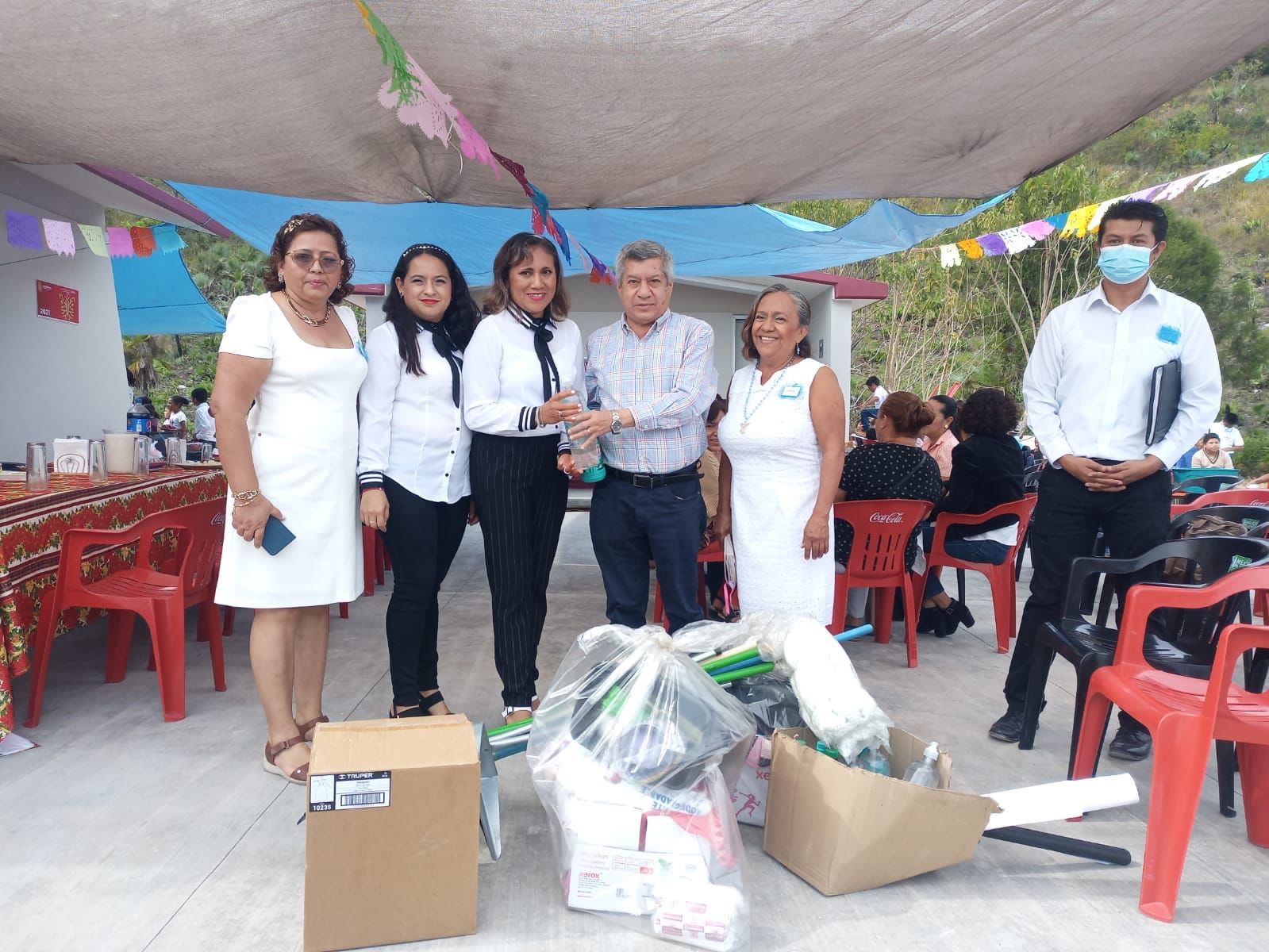 Titular de la SEG, Marcial Rodríguez Inaugura instalaciones de jardín de niños en comunidad “La Primavera”