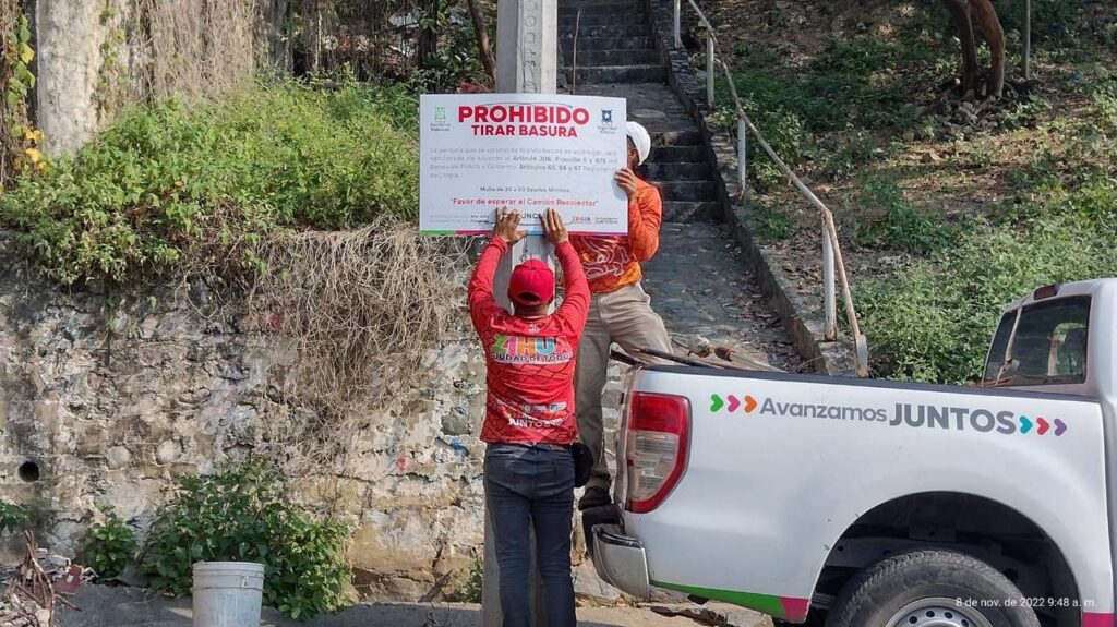 Servicios Públicos de Zihuatanejo continúa con la erradicación de basureros a cielo abierto