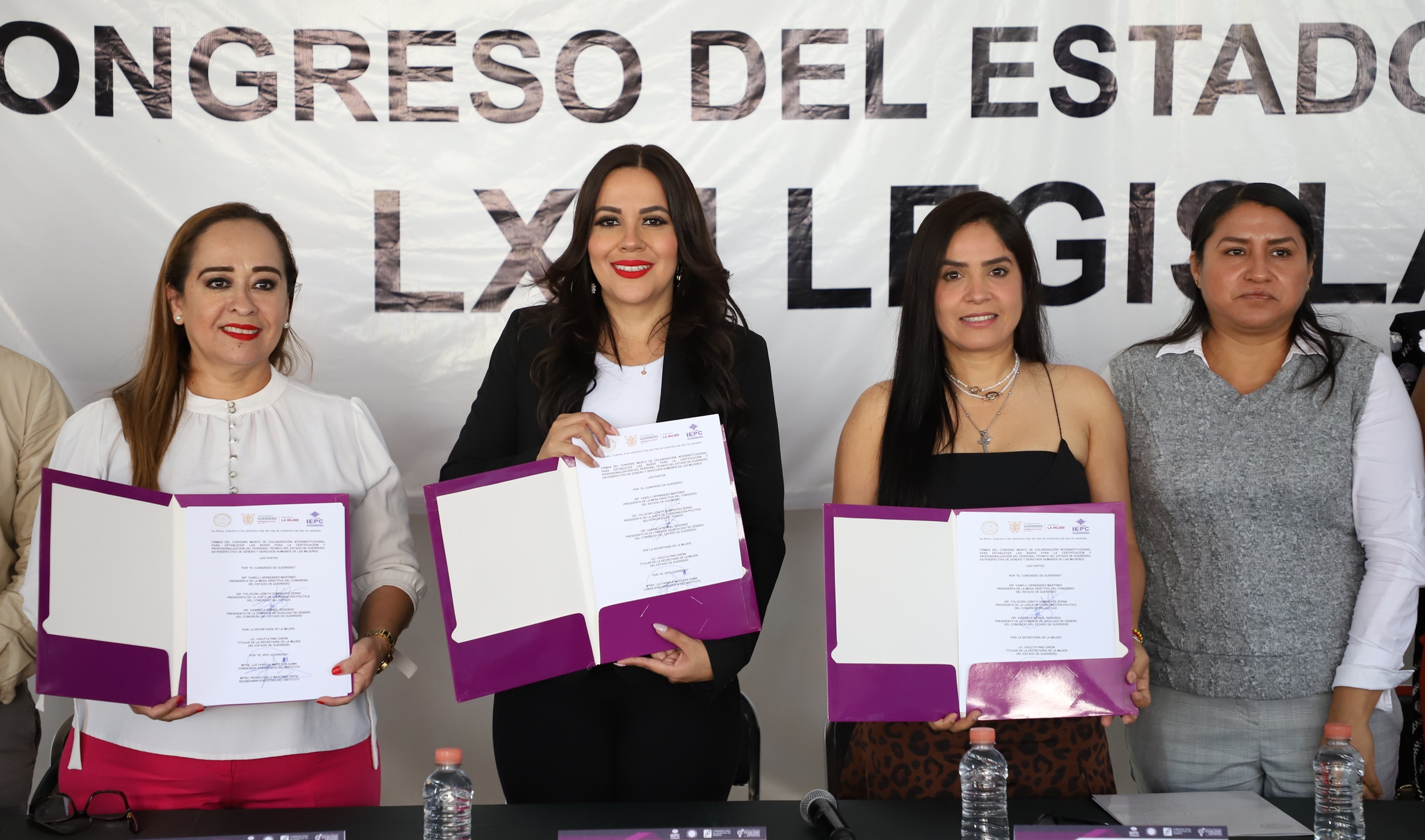 Firman Congreso, IEPC y Semujer un convenio para la formación con perspectiva de género de su personal técnico