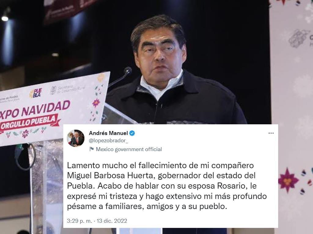 Muere Miguel Barbosa, gobernador de Puebla