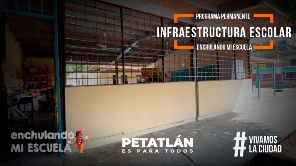 Gobierno municipal de Petatlán brinda mantenimiento a escuela primaria Gregorio Torres Quintero