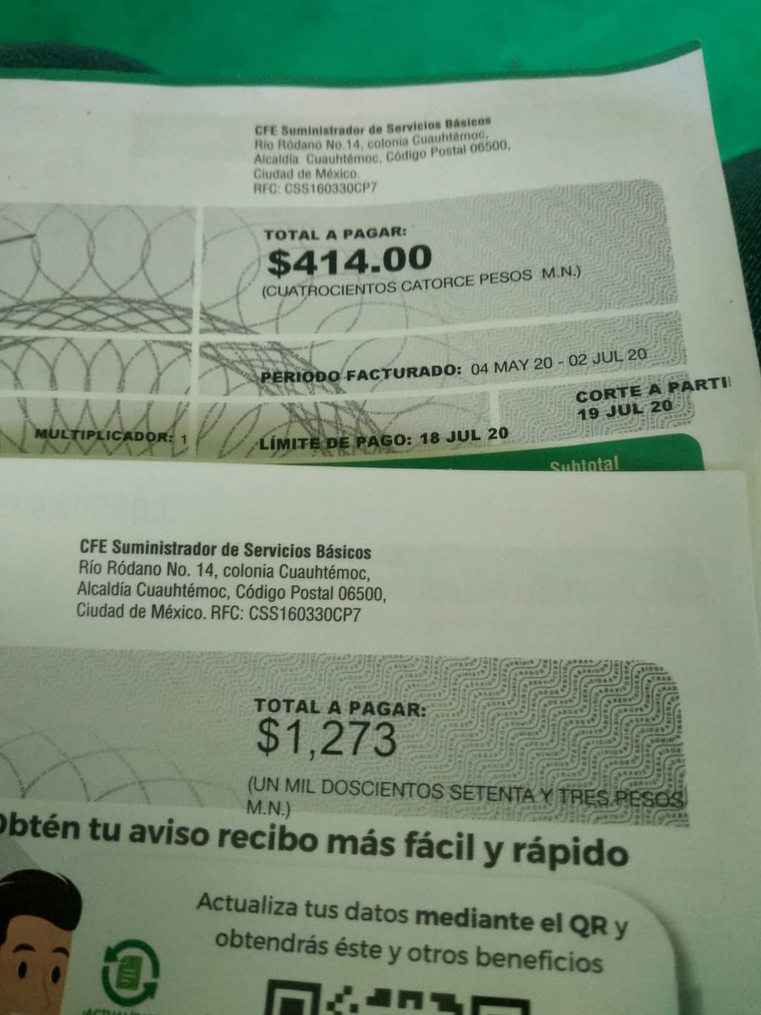 Se quejan de altos cobros de CFE Atoyac