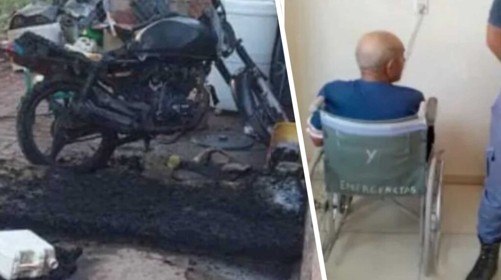 Hombre de 86 años quema a bebé mientras dormía con su madre