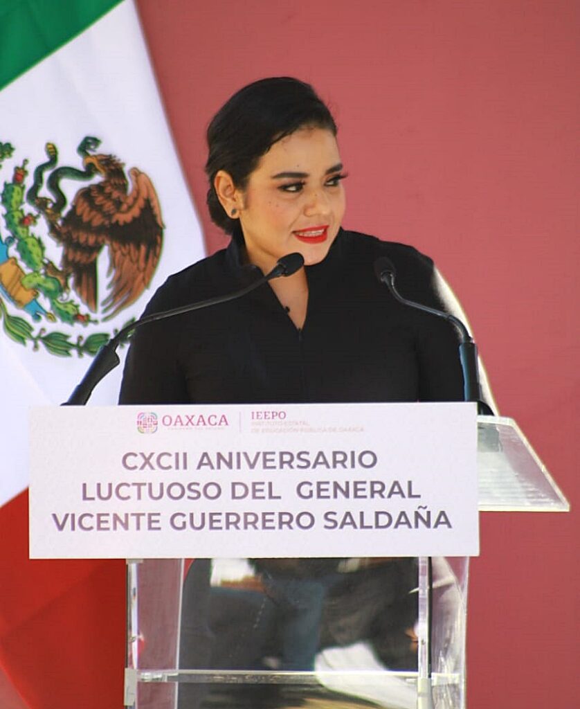 Asisten legisladoras y legislador de Guerrero a ceremonia por el 192 aniversario de la muerte del general Vicente Guerrero, en Oaxaca
