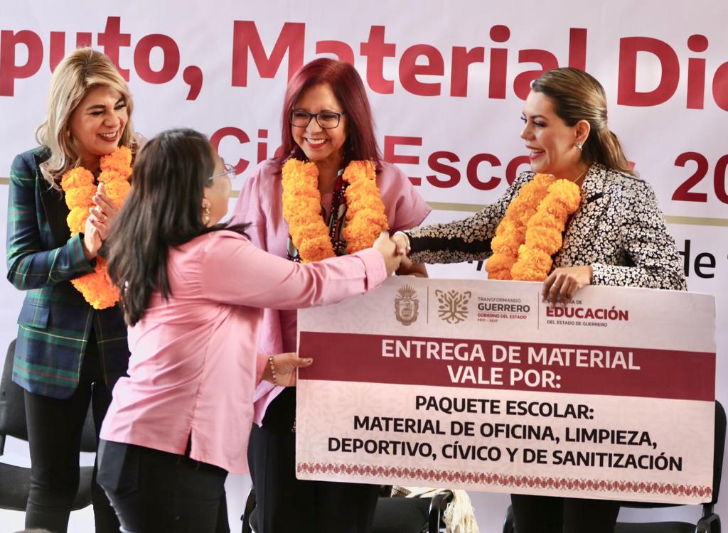 La gobernadora Evelyn Salgado realiza gira de trabajo con la titular de la SEP, Leticia Ramírez Amaya en Taxco