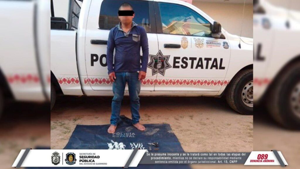 DETIENE LA POLICÍA ESTATAL A UN HOMBRE EN EL MUNICIPIO DE XOCHISTLAHUACA