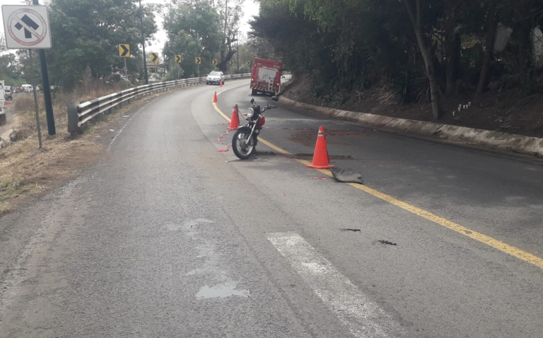 Motociclista fallece en accidente en Pátzcuaro
