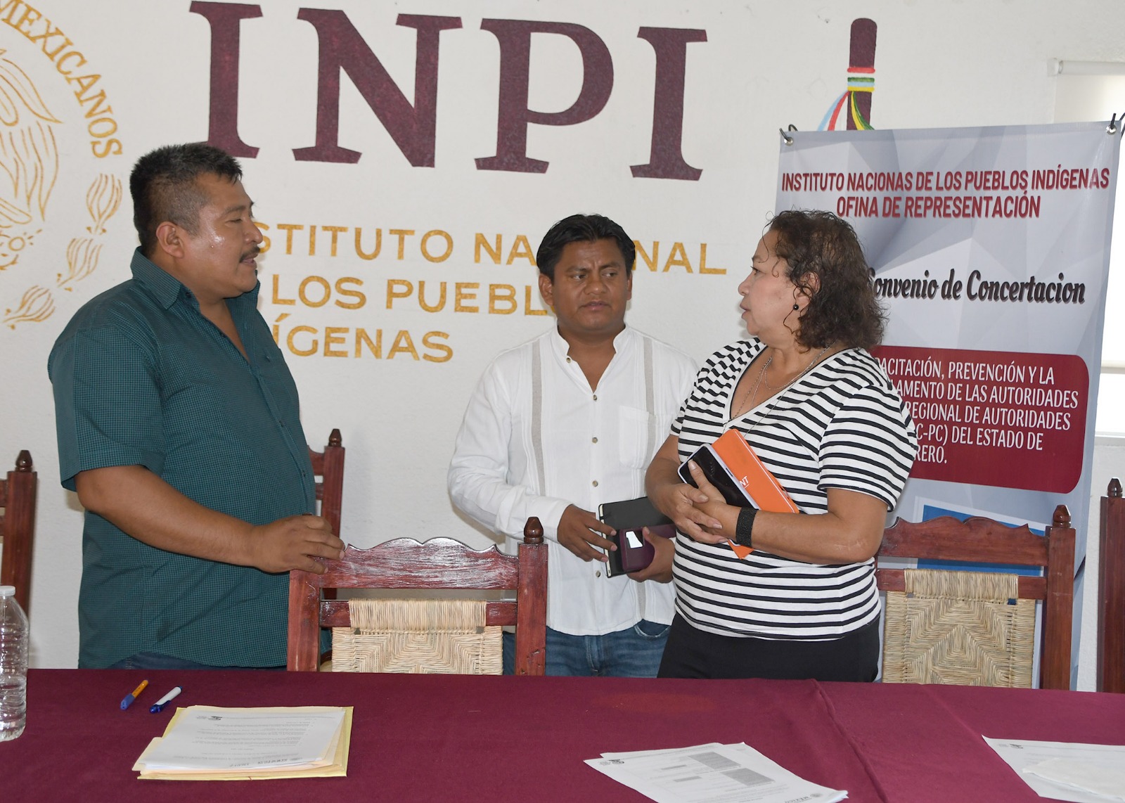 Atestigua Semujer firma de convenio que celebran el INPI y CRAC-PC