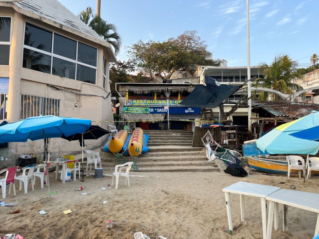 En Acapulco… Subió a 4 el número de muertos por el ataque en la playa Caleta