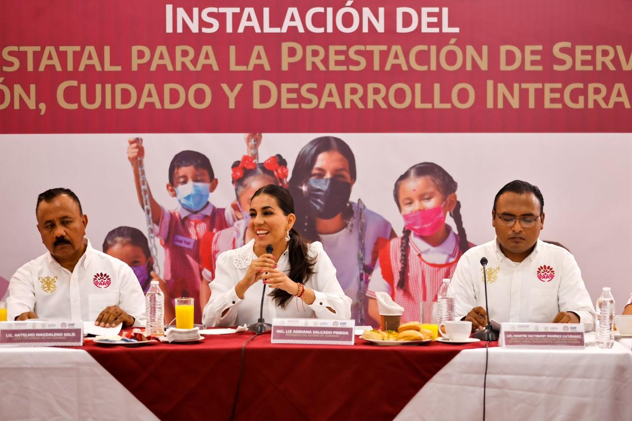 Instalan en Guerrero con apoyo del DIF Nacional el consejo estatal para la prestación del servicio de atención, cuidado y desarrollo integral infantil del estado