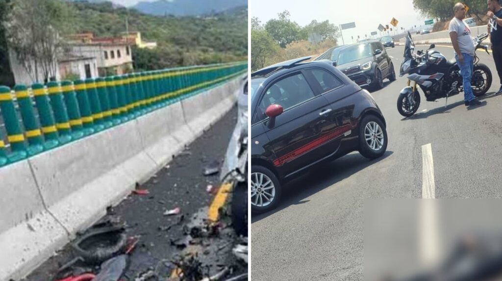 Motociclista pierde la vida al impactarse contra el muro de contención en La Pera-Cuautla